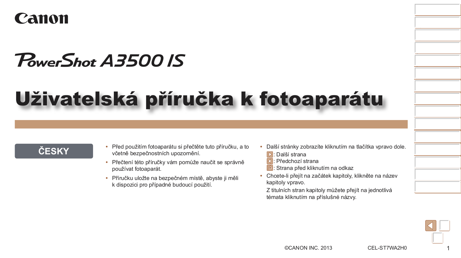 Canon A3500 IS User Manual