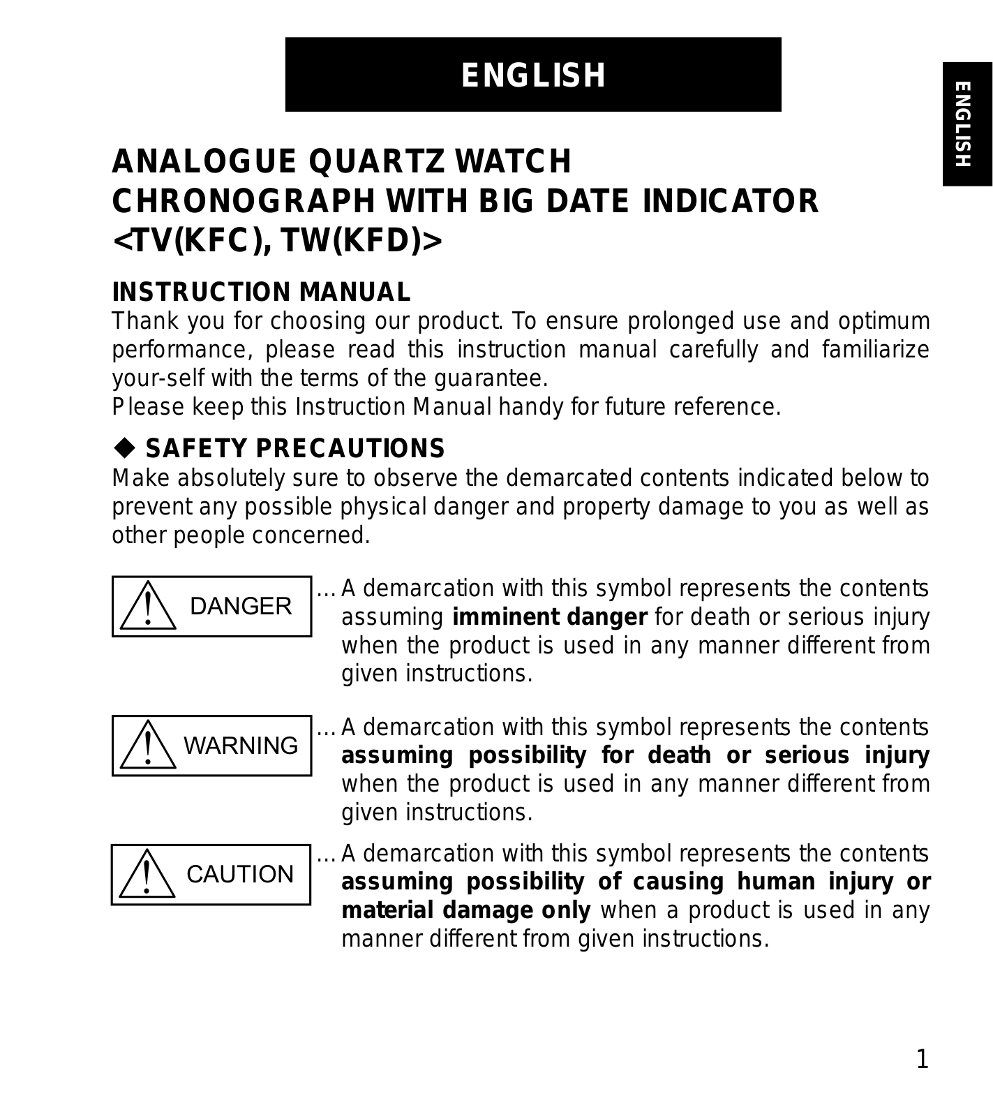 Orient TW01004D User Manual