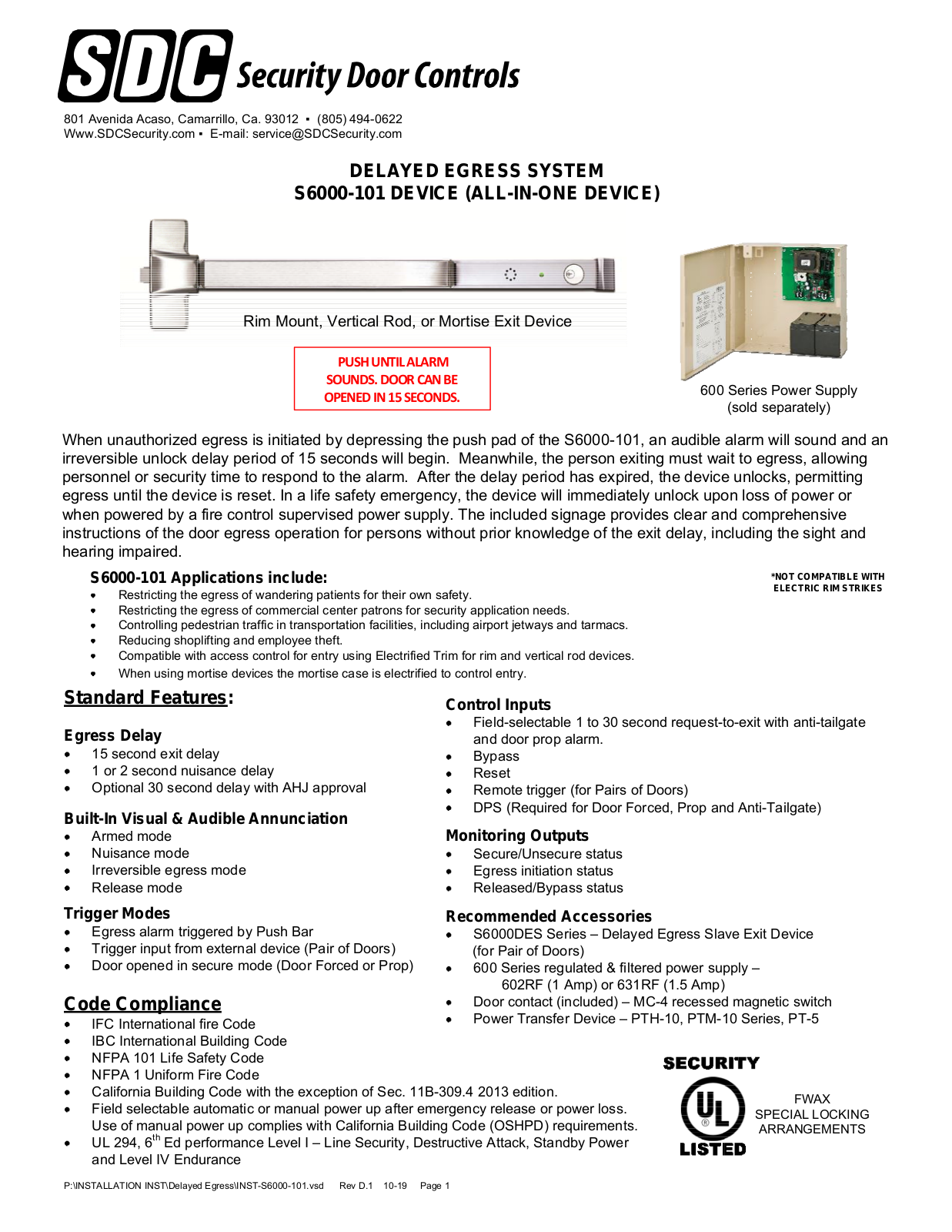 SDC S6000-101 Quick Start Manual - ManualMachine.com
