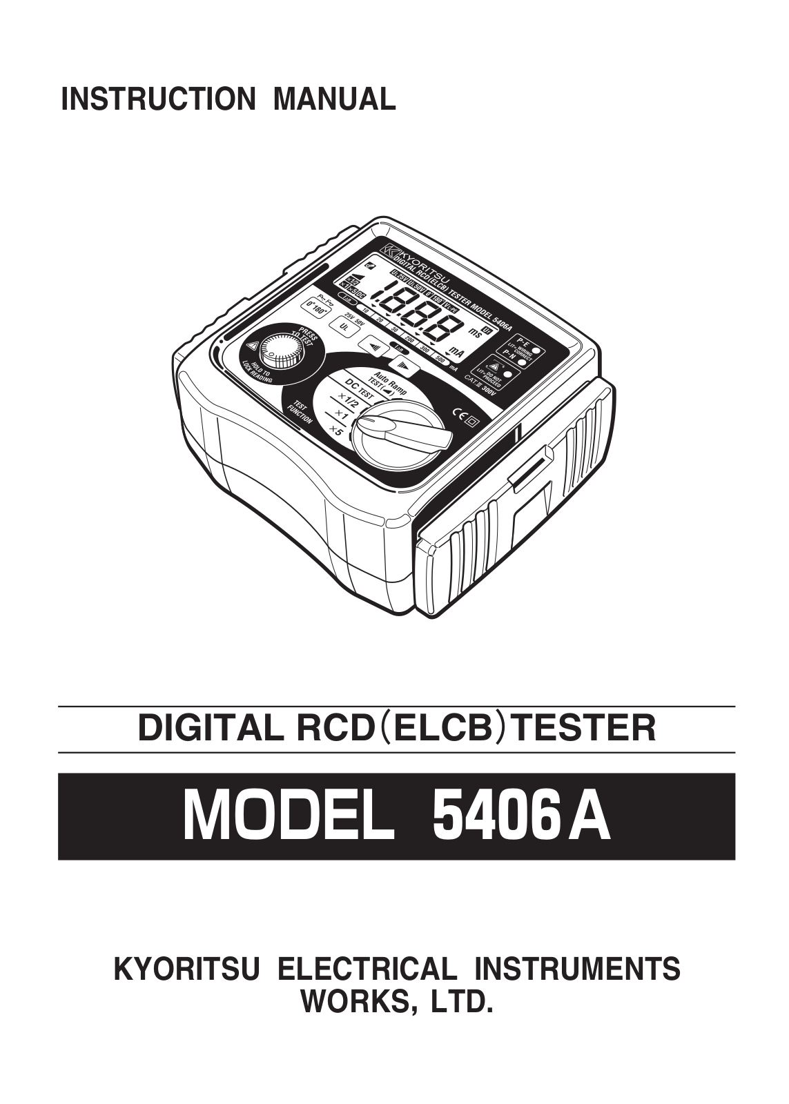 KYORITSU 5406A User Manual