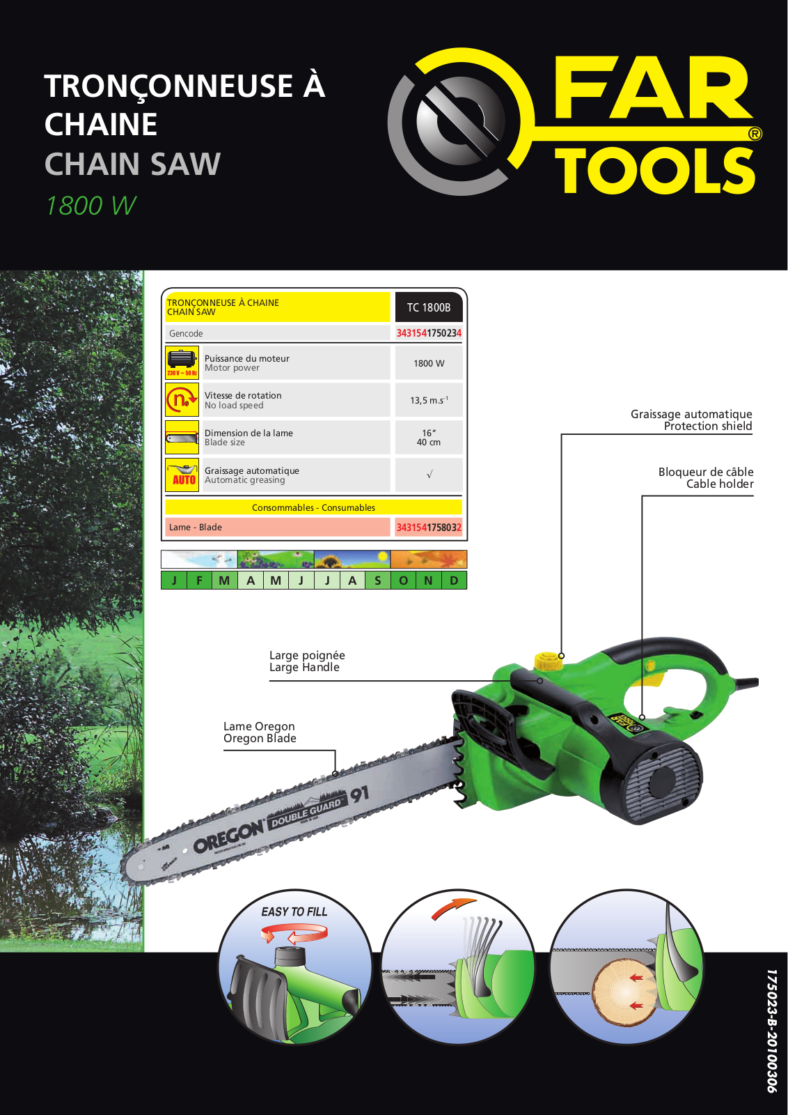 FARTOOLS TC1800B User Manual