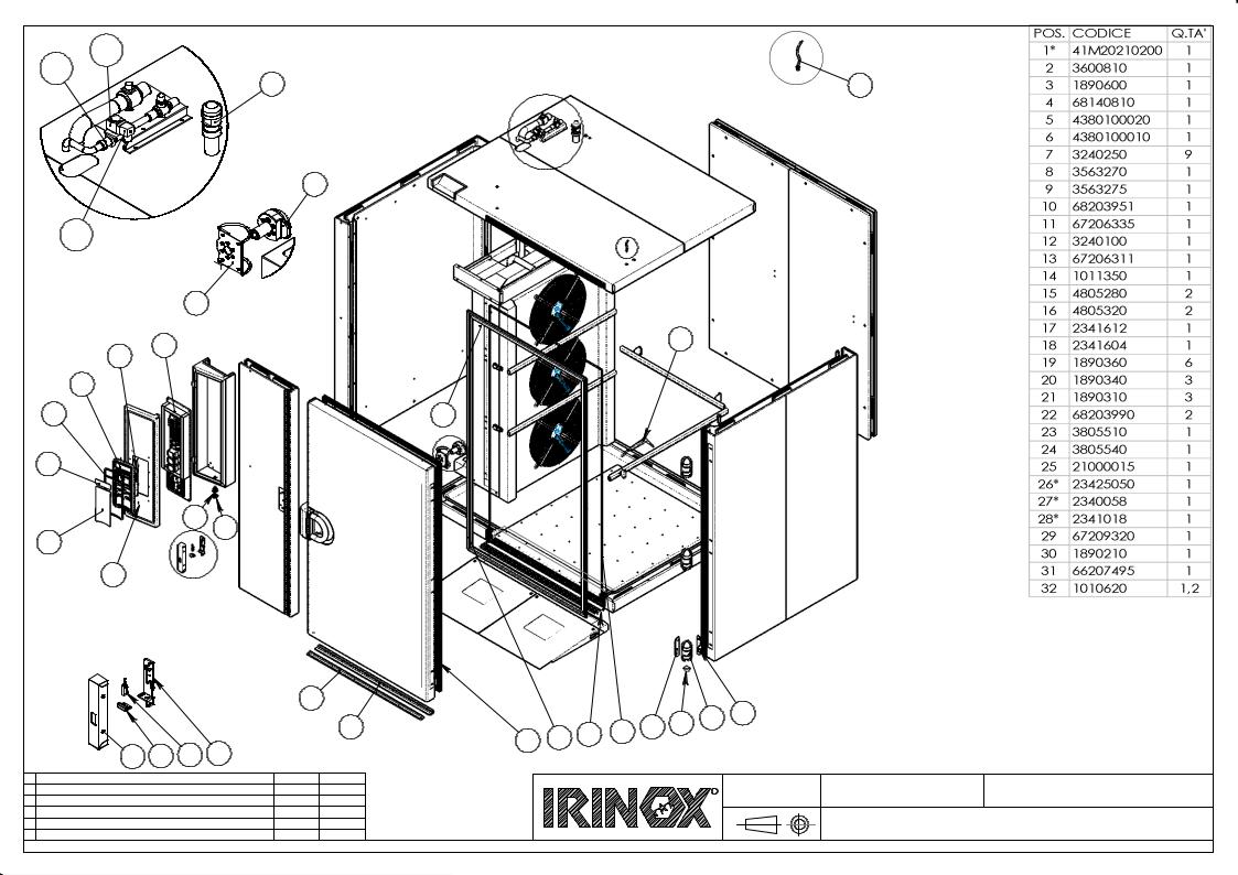 Irinox MF180.2 L Parts List