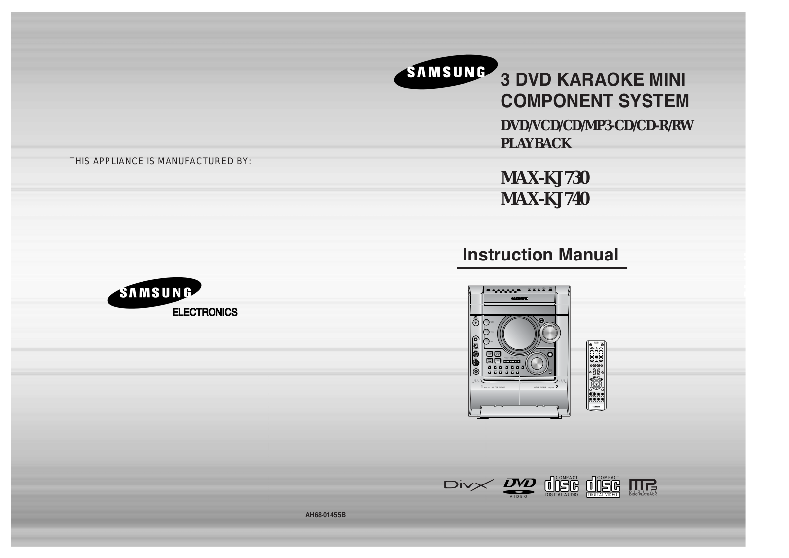 Samsung MAX-KJ740 User Manual