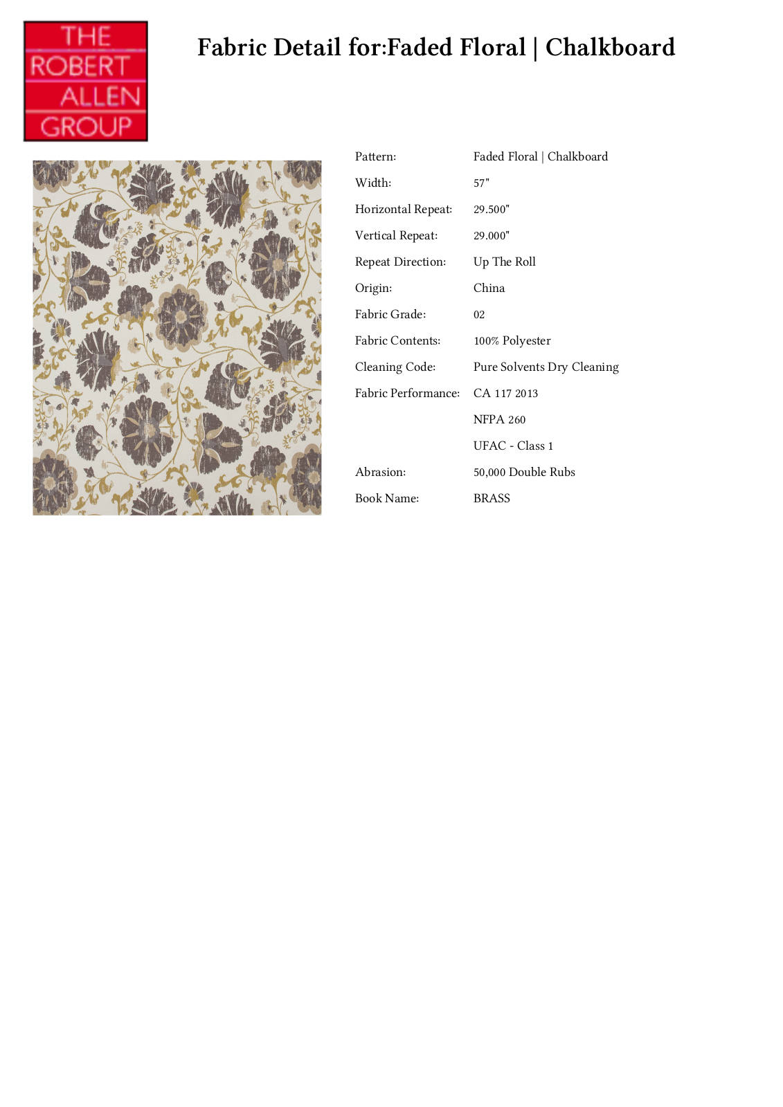 Robert Allen RALF1157 Specifications - ManualMachine.com