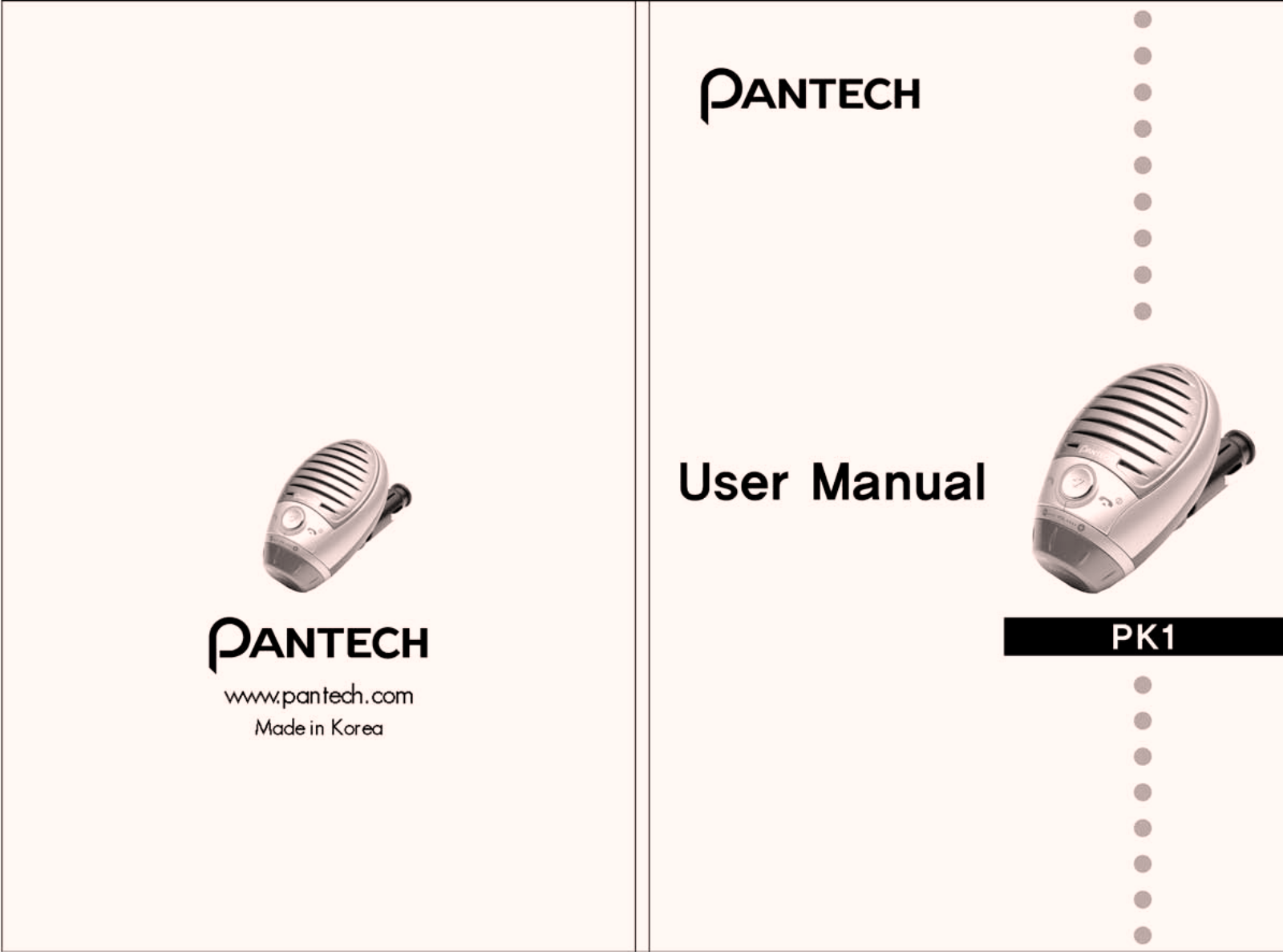 Pantech PK1 Users Manual