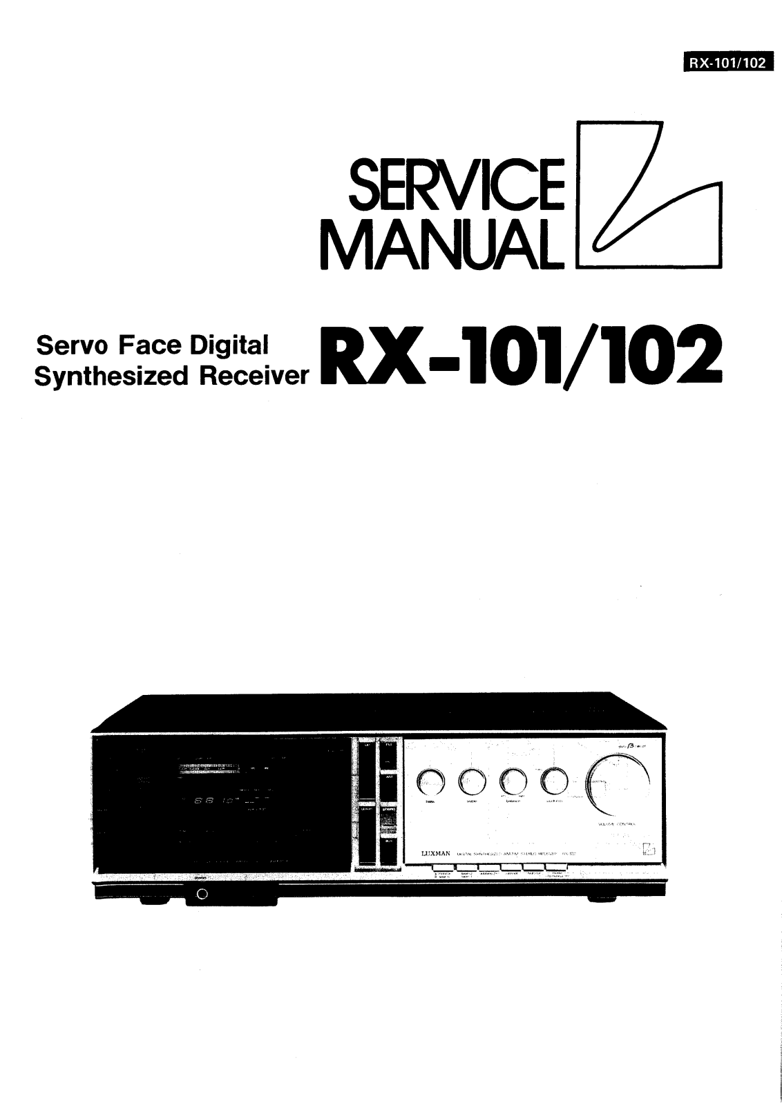 Luxman RX-101, RX-102 Service manual