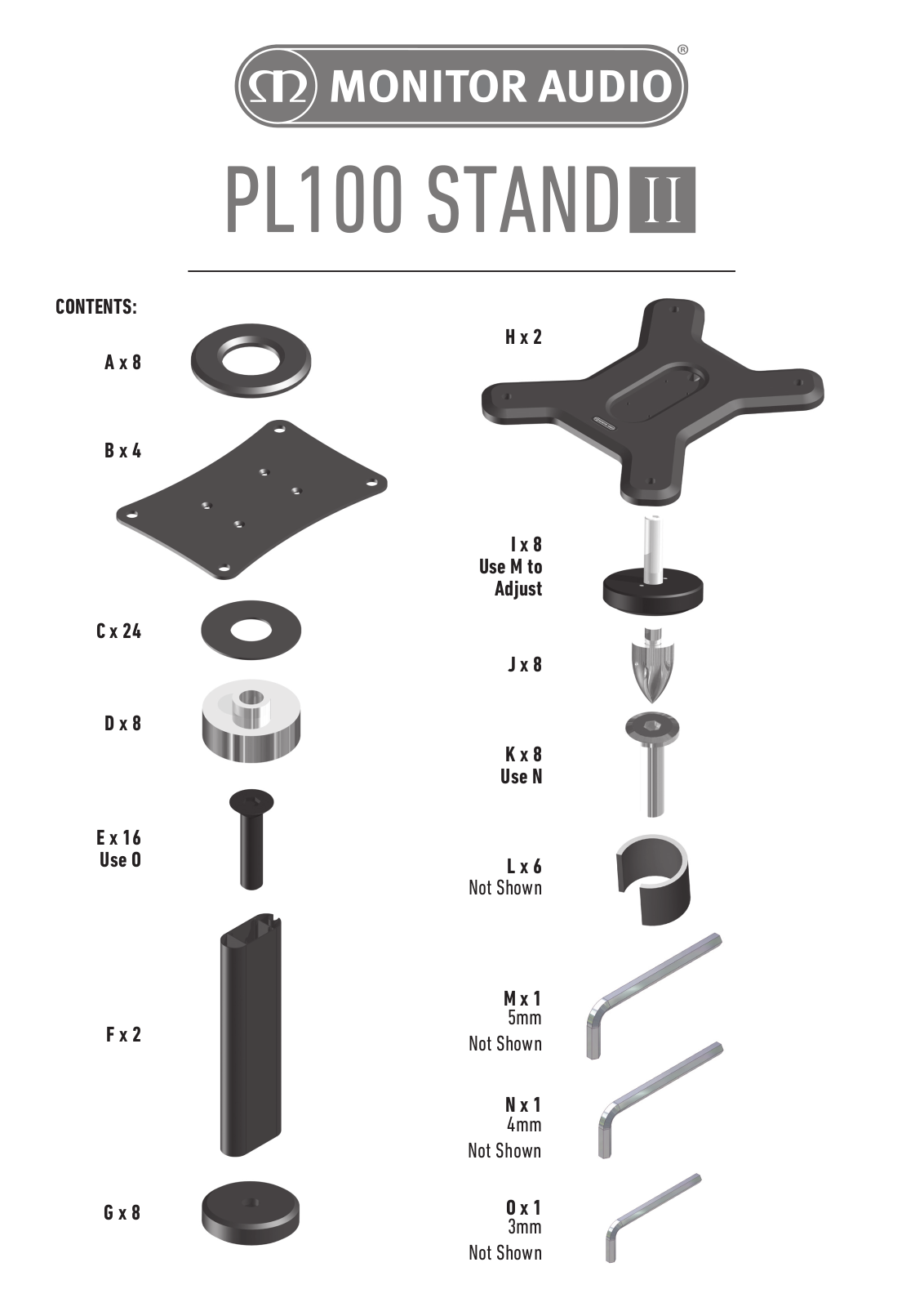 Monitor Audio PL100 Stand II User guide - ManualMachine.com