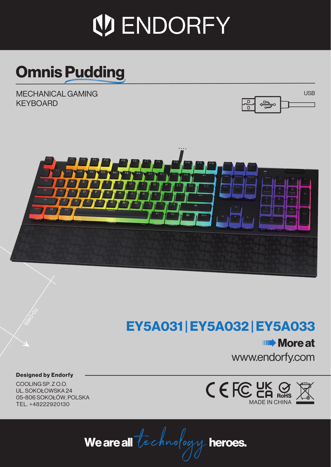 Endorfy Omnis Pudding, EY5A031, EY5A0321, EY5A033 User manual - ManualMachine.com
