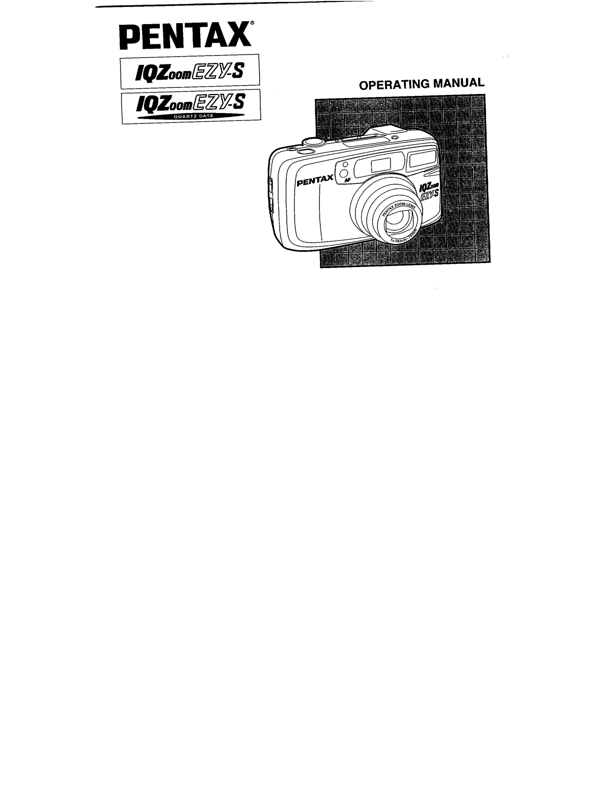 Pentax IQZoom EZY-S Operating Manual