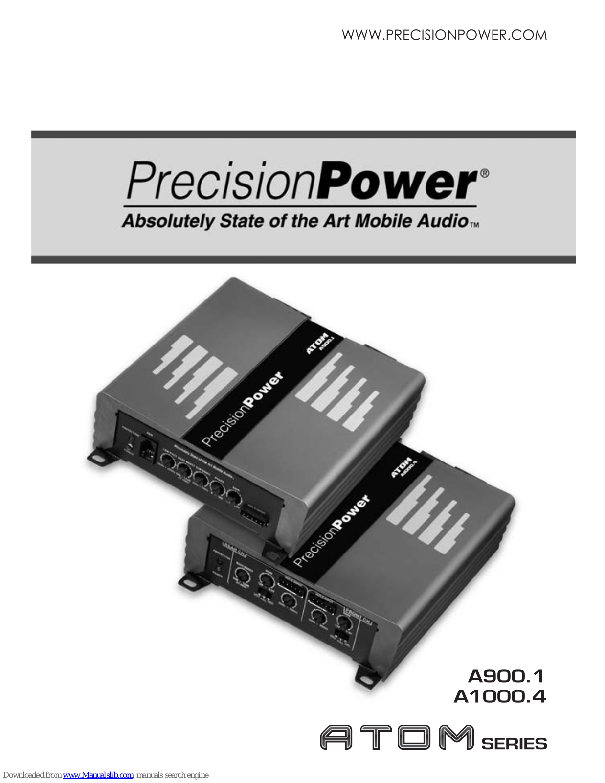 Precision Power Atom A900.1, Atom A1000.4 User Manual