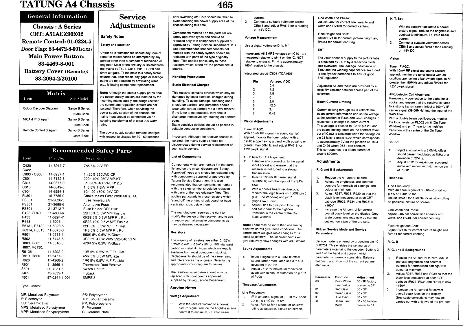 Tatung A4 Schematic