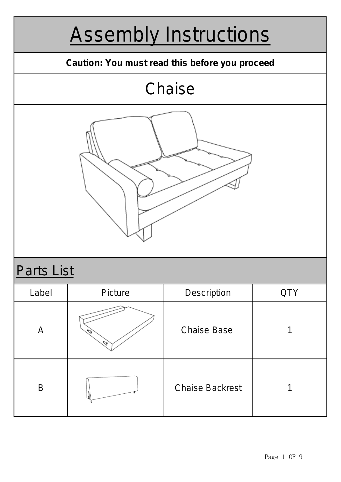 Wrought Studio W005406725 Assembly Instructions - ManualMachine.com