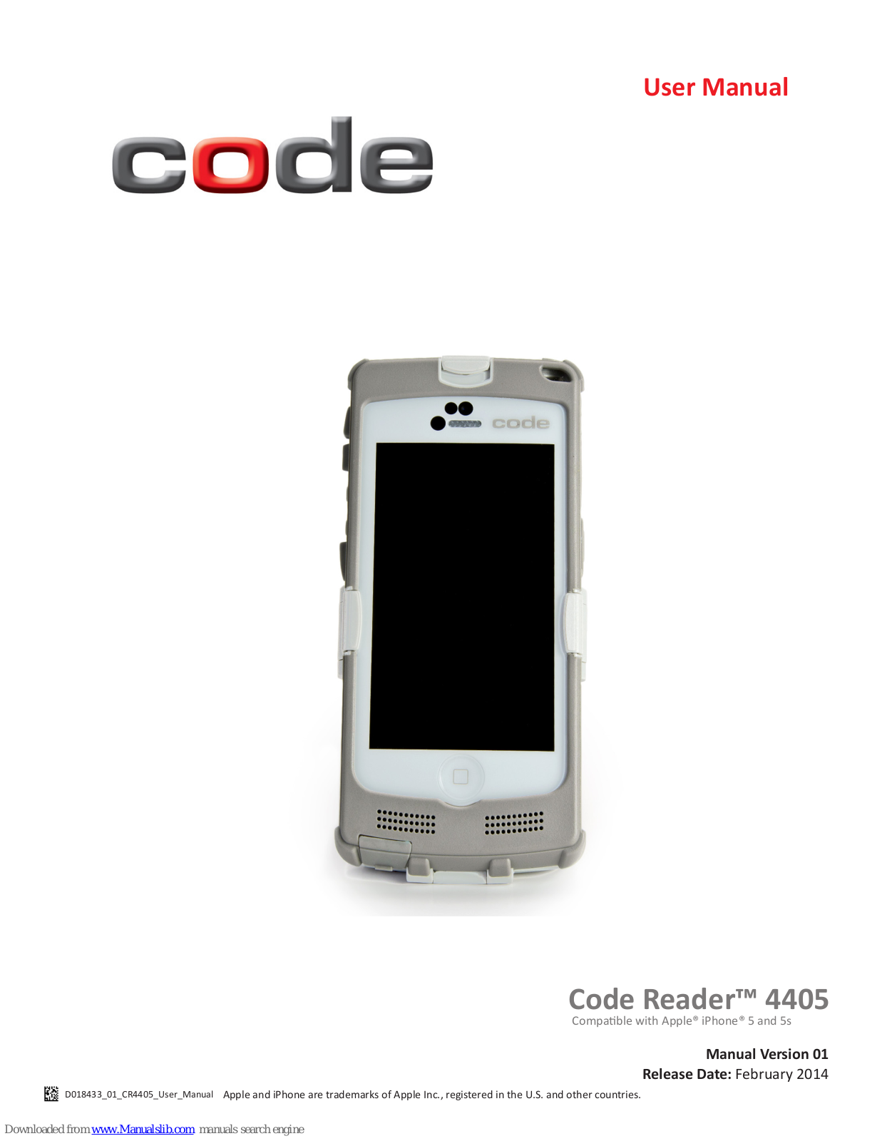 Code Reader 4405 User Manual