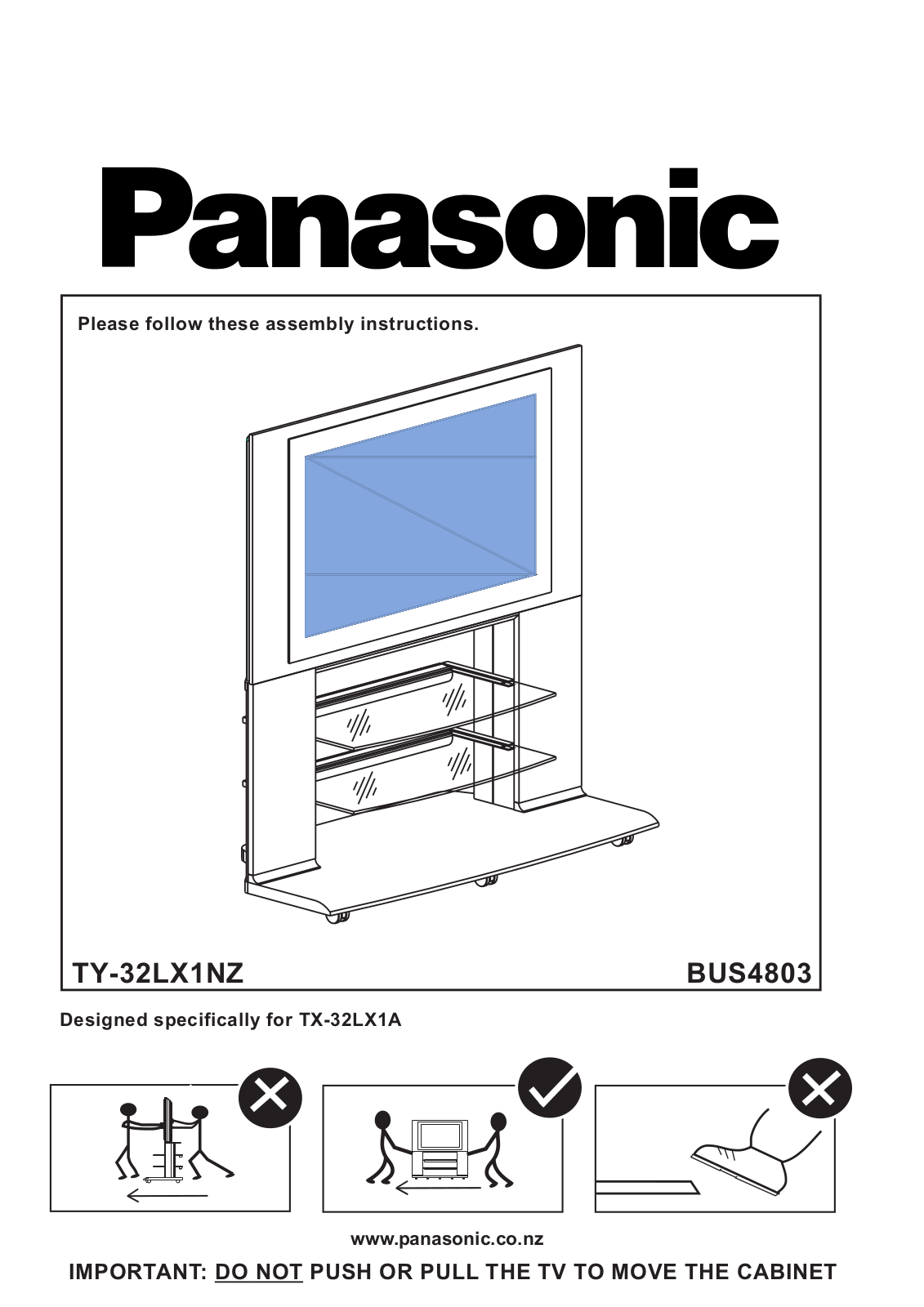 Panasonic BUS4803 User Manual