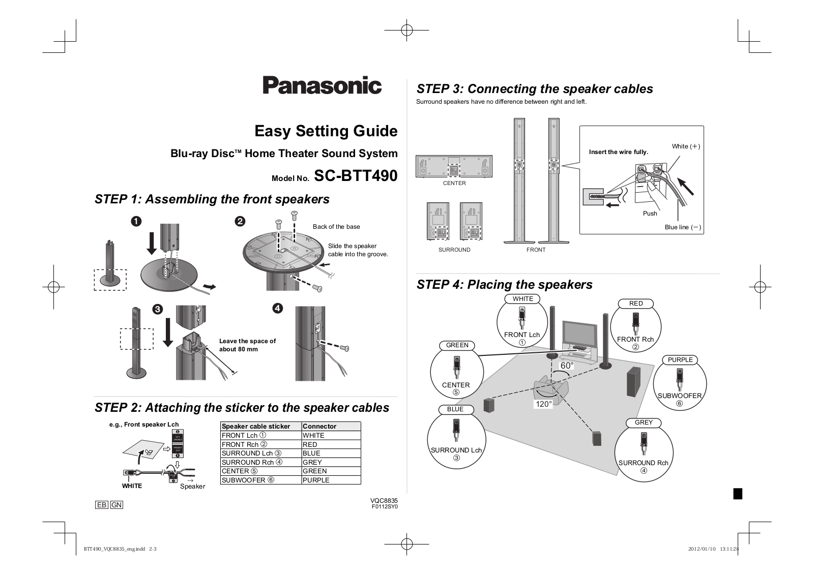 Panasonic SC-BTT490 Operating Instructions