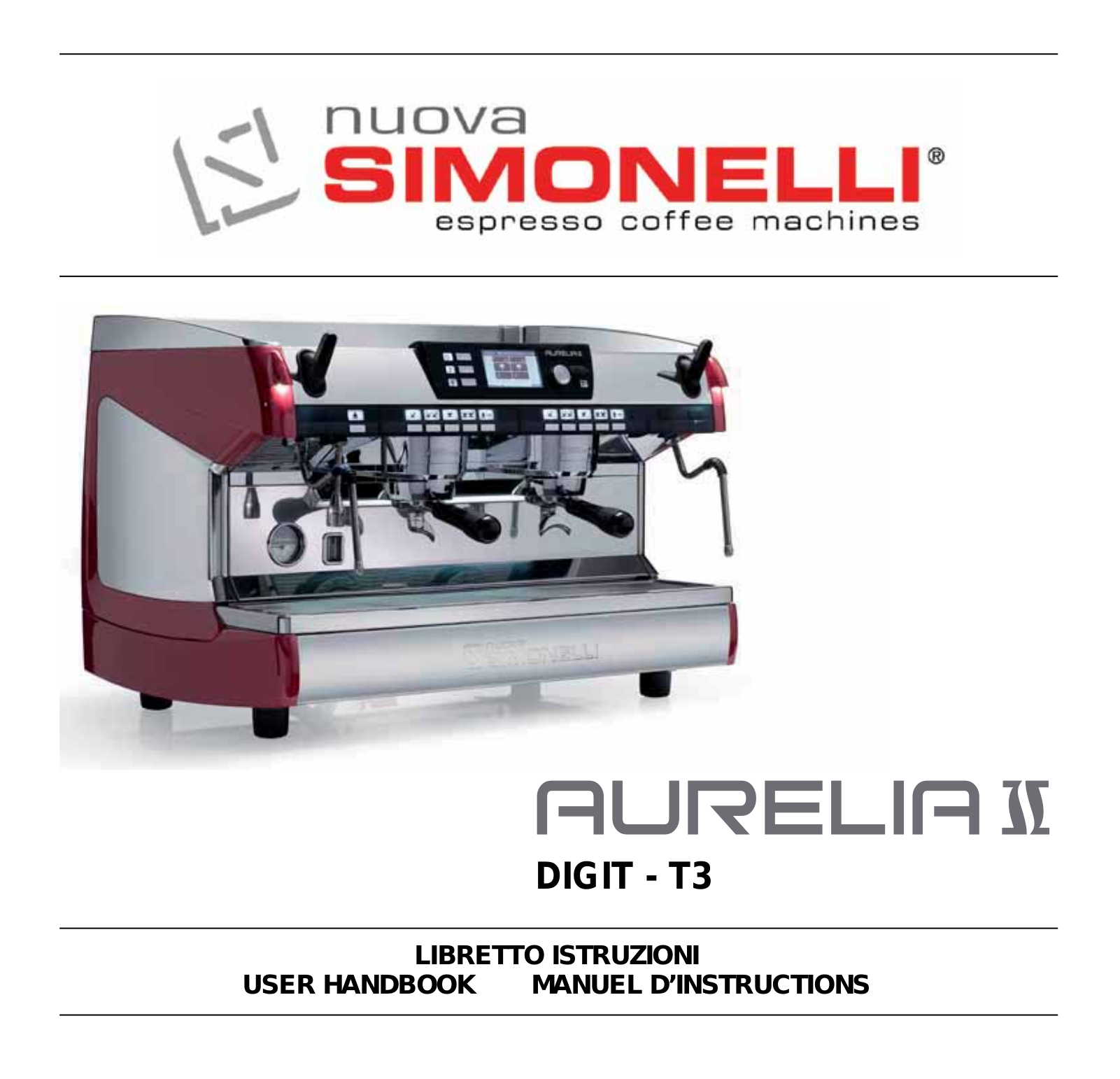 Nuova Simonelli Aurelia II User guide