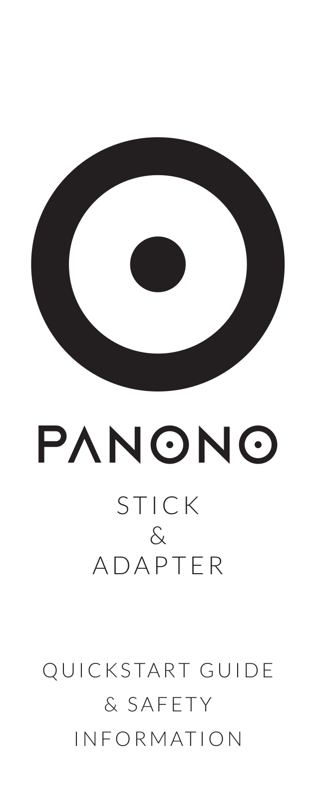 Panono Stick, Tripod Adapter Quickstart Manual And Safety Information