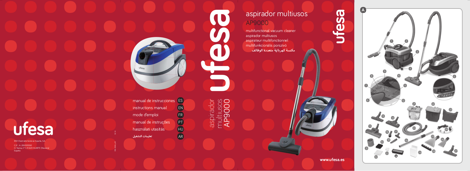 Ufesa AP9000 User Manual