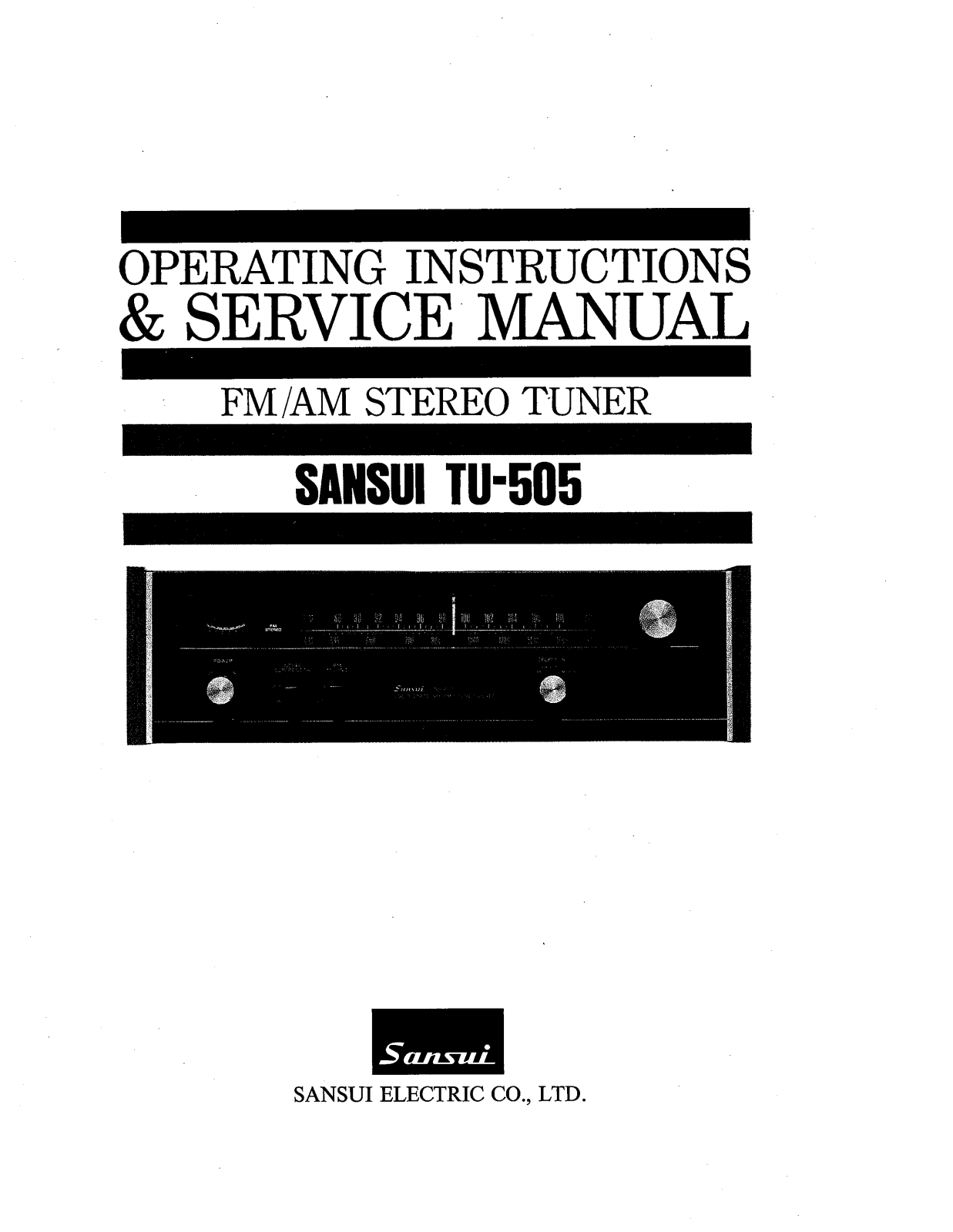 Sansui TU-505 Service manual