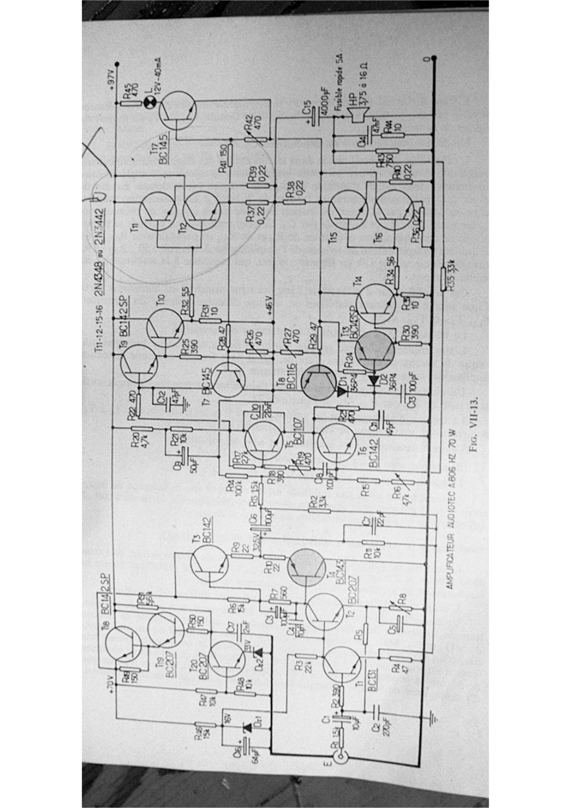 AUDIONOTE A806 Schematic