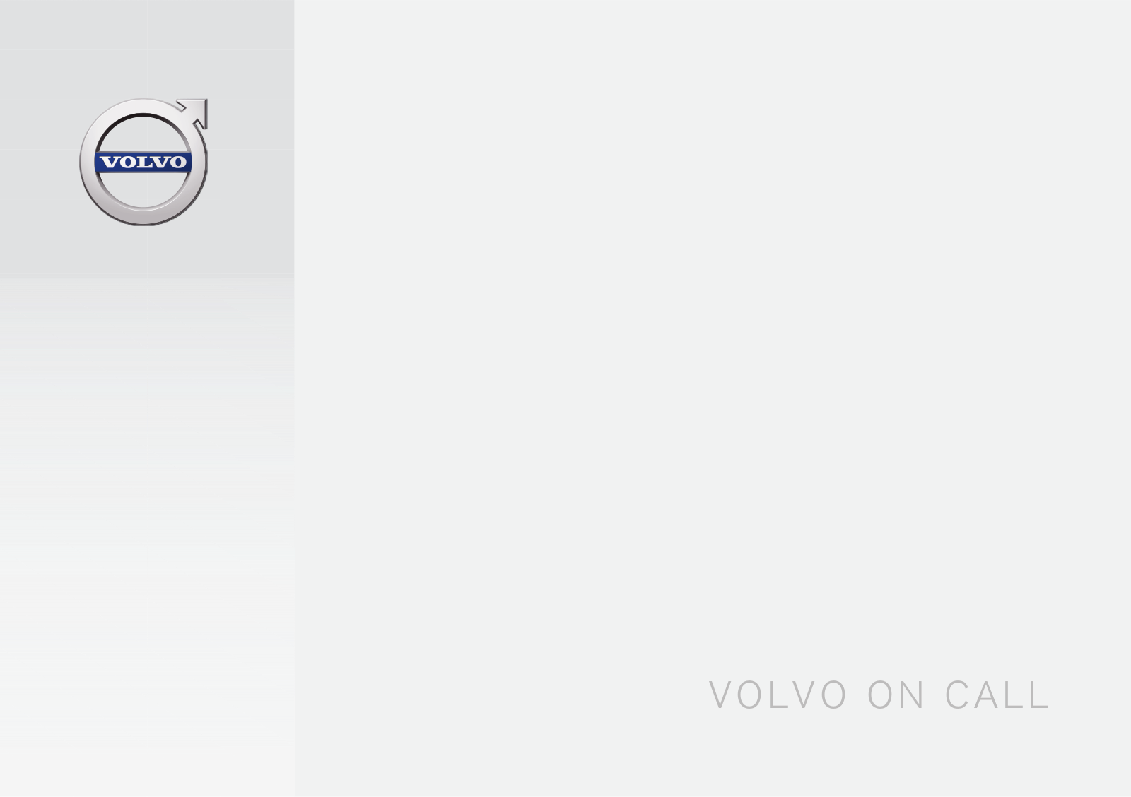 Volvo OnCall Owners Manual