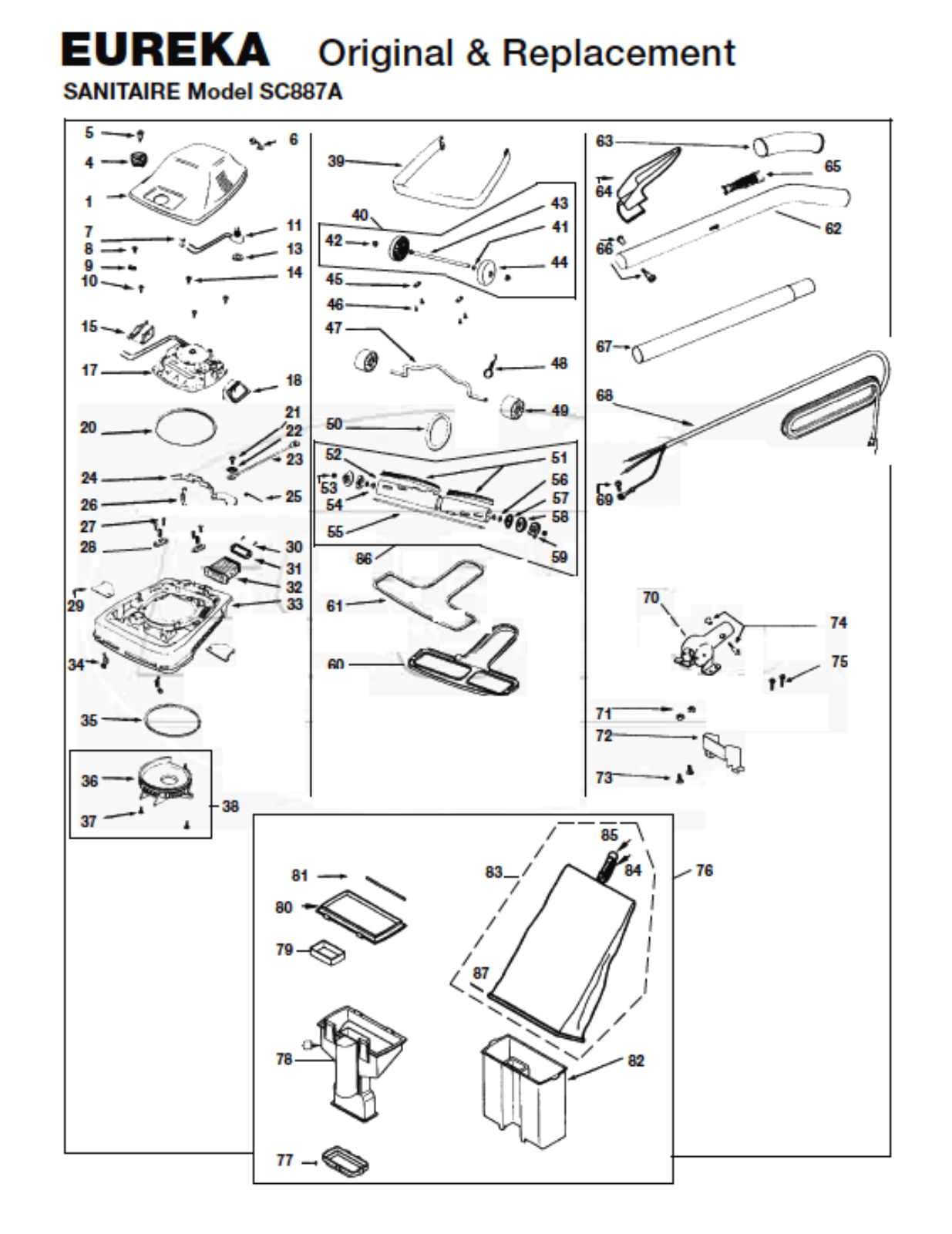 Sanitaire Sc887a Owner's Manual