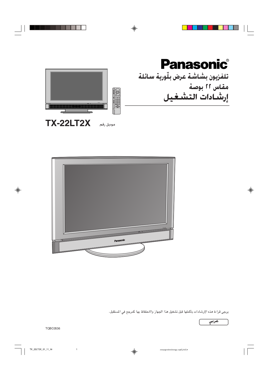 PANASONIC TX-22LT2X User Manual