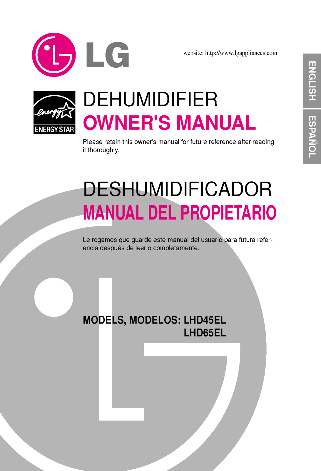 LG LHD45ELY6 User Manual
