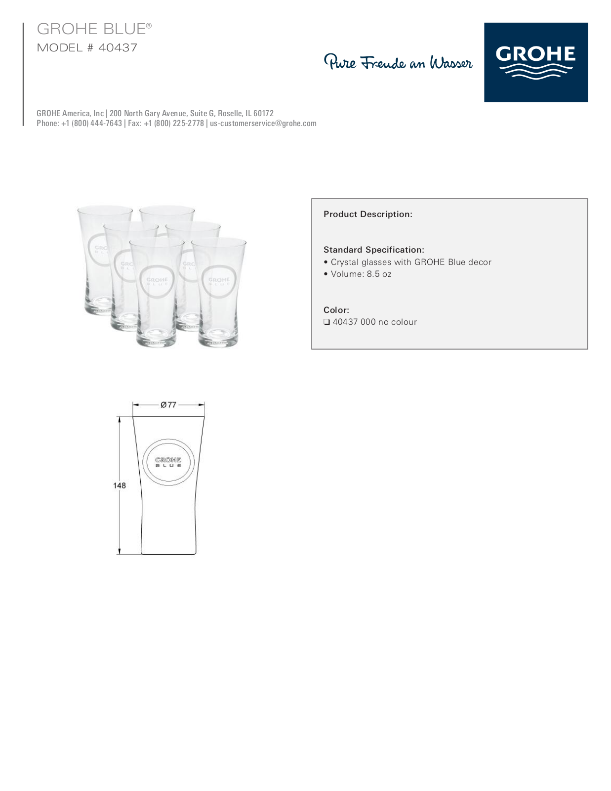 GROHE GRH5188 Specifications - ManualMachine.com