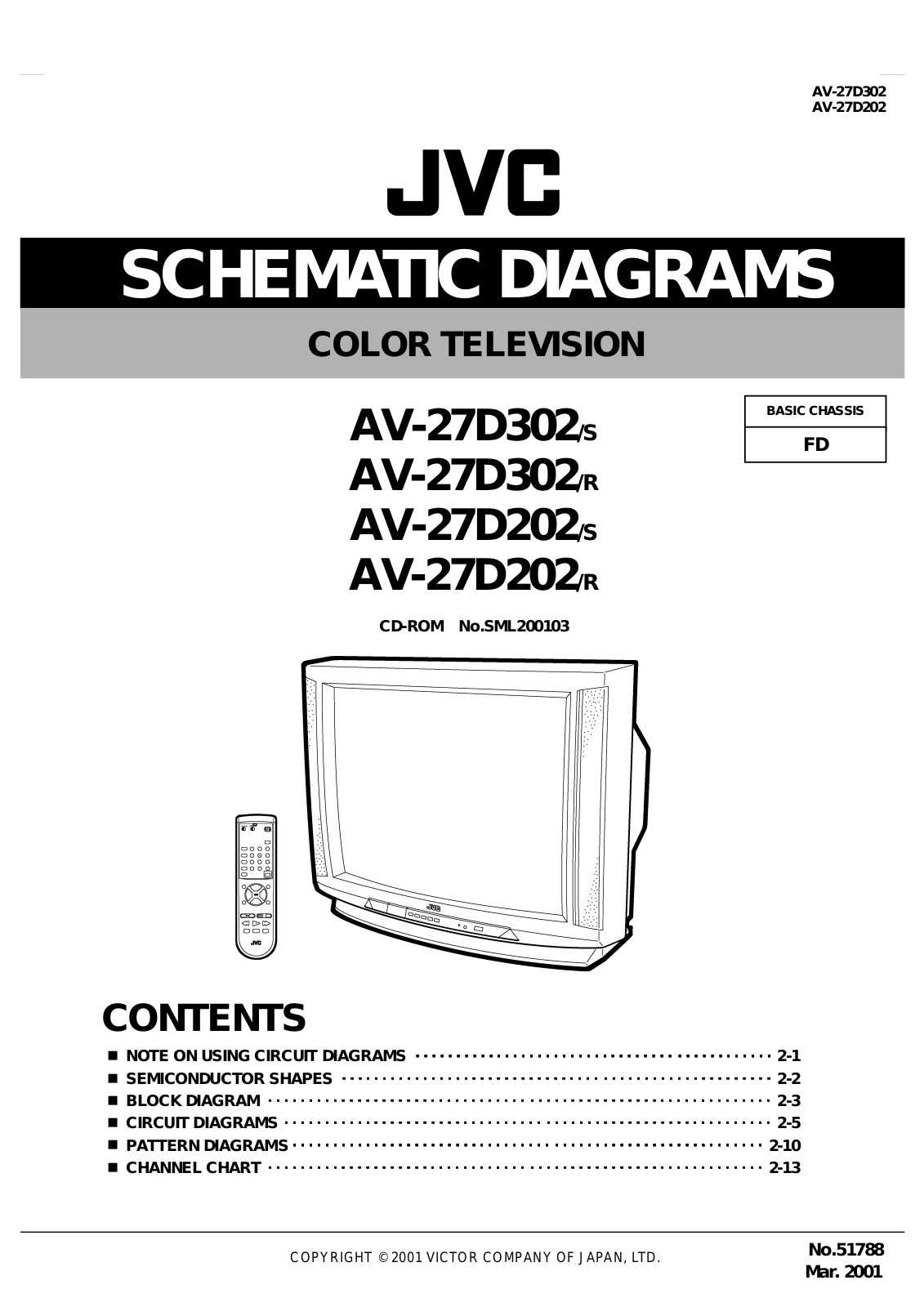 JVC AV-27D202/R, AV-27D202/S, AV-27D302/R, AV-27D302/S Schematics