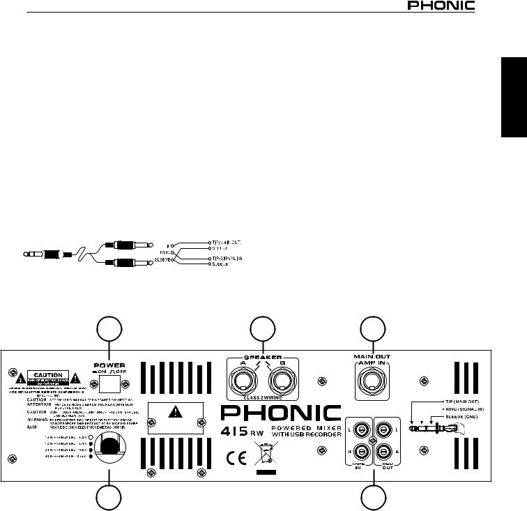 Phonic POWERPOD 415RW operation manual