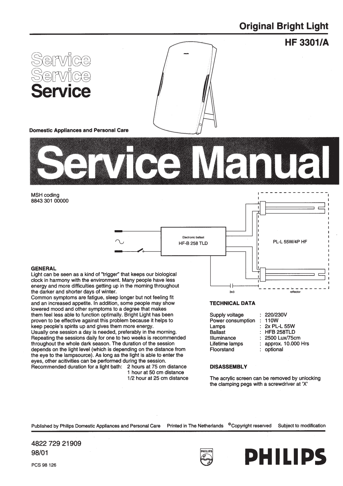 Philips HF3301A Service Manual