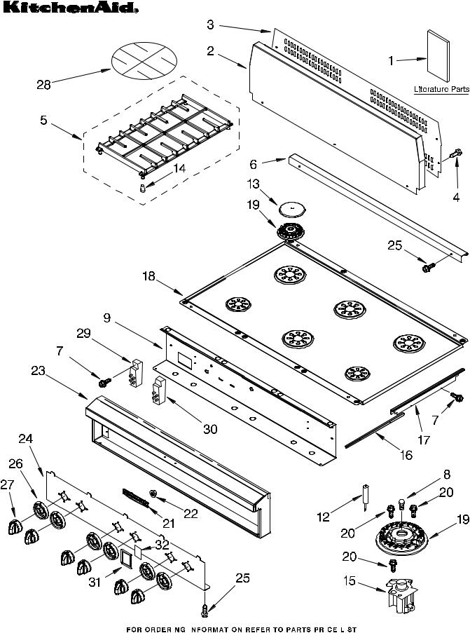 KitchenAid KGCP467JTL0 Parts List