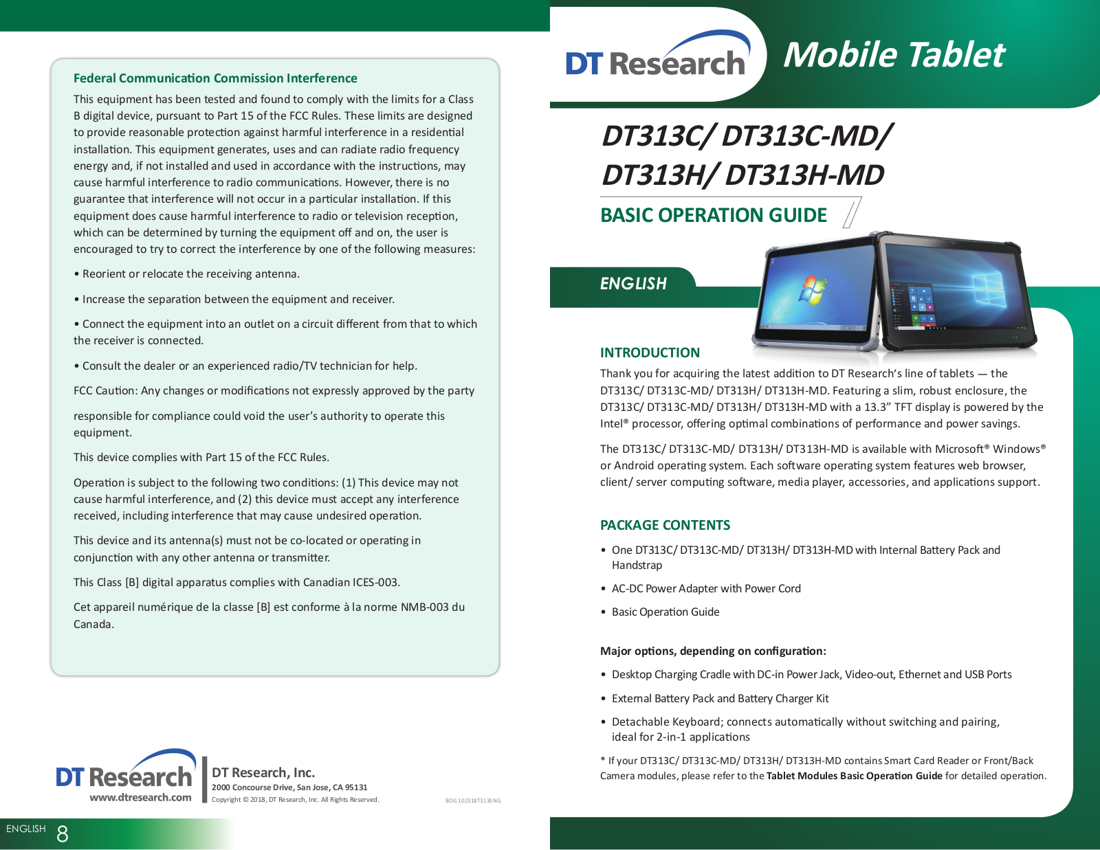 DT Research DT313C, DT313H, DT313C-MD, DT313H-MD Basic Operation Manual