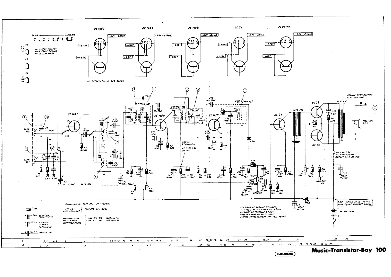 Grundig Music-Transistor-Boy-100 Schematic