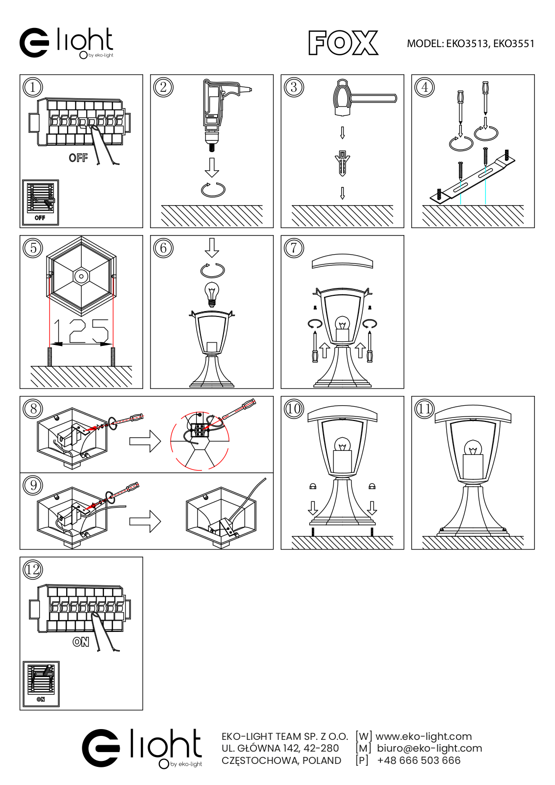 Elight EKO3513, EKO3551 User guide - ManualMachine.com