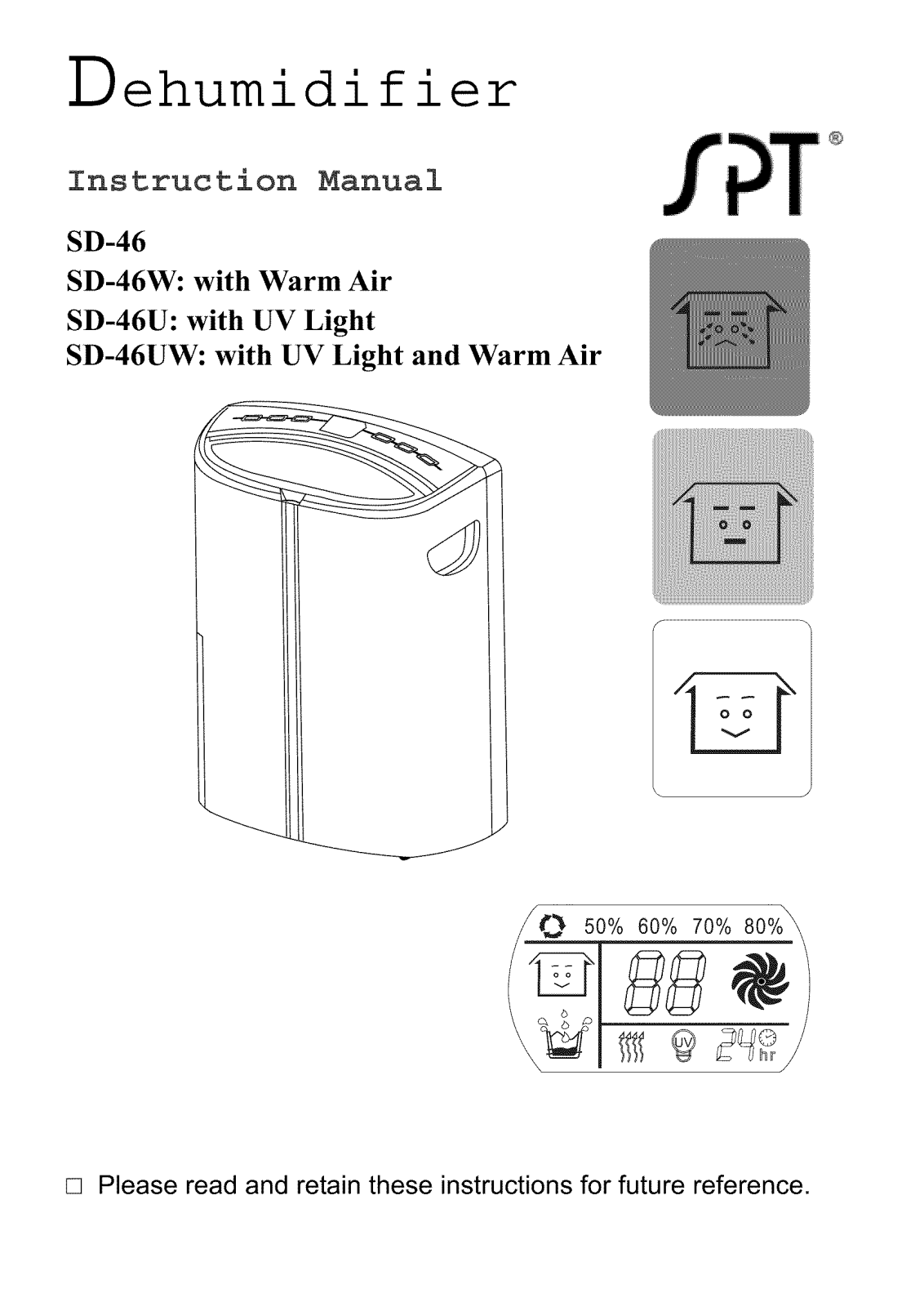 SPT SD-46, SD-46W, SD-46UW, SD-46U Instruction Manual - ManualMachine.com