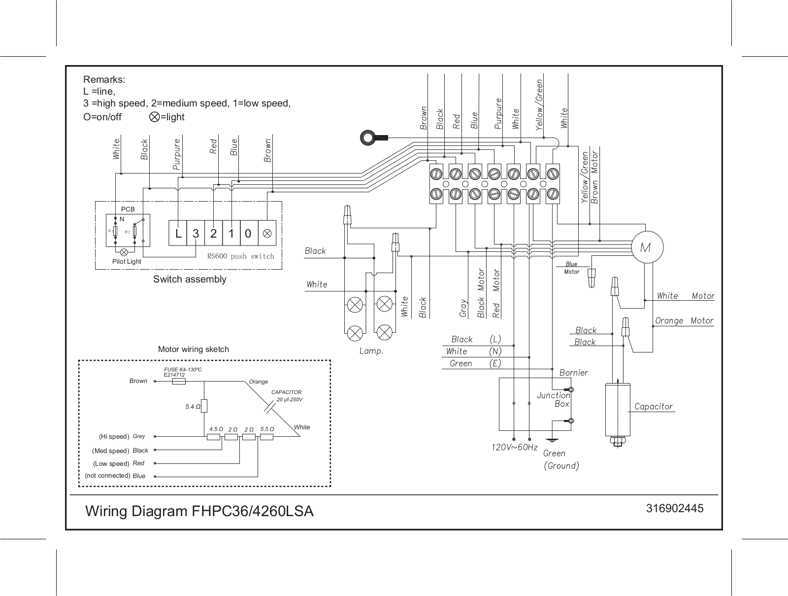 FRIGIDAIRE FHPC4260LS User Manual