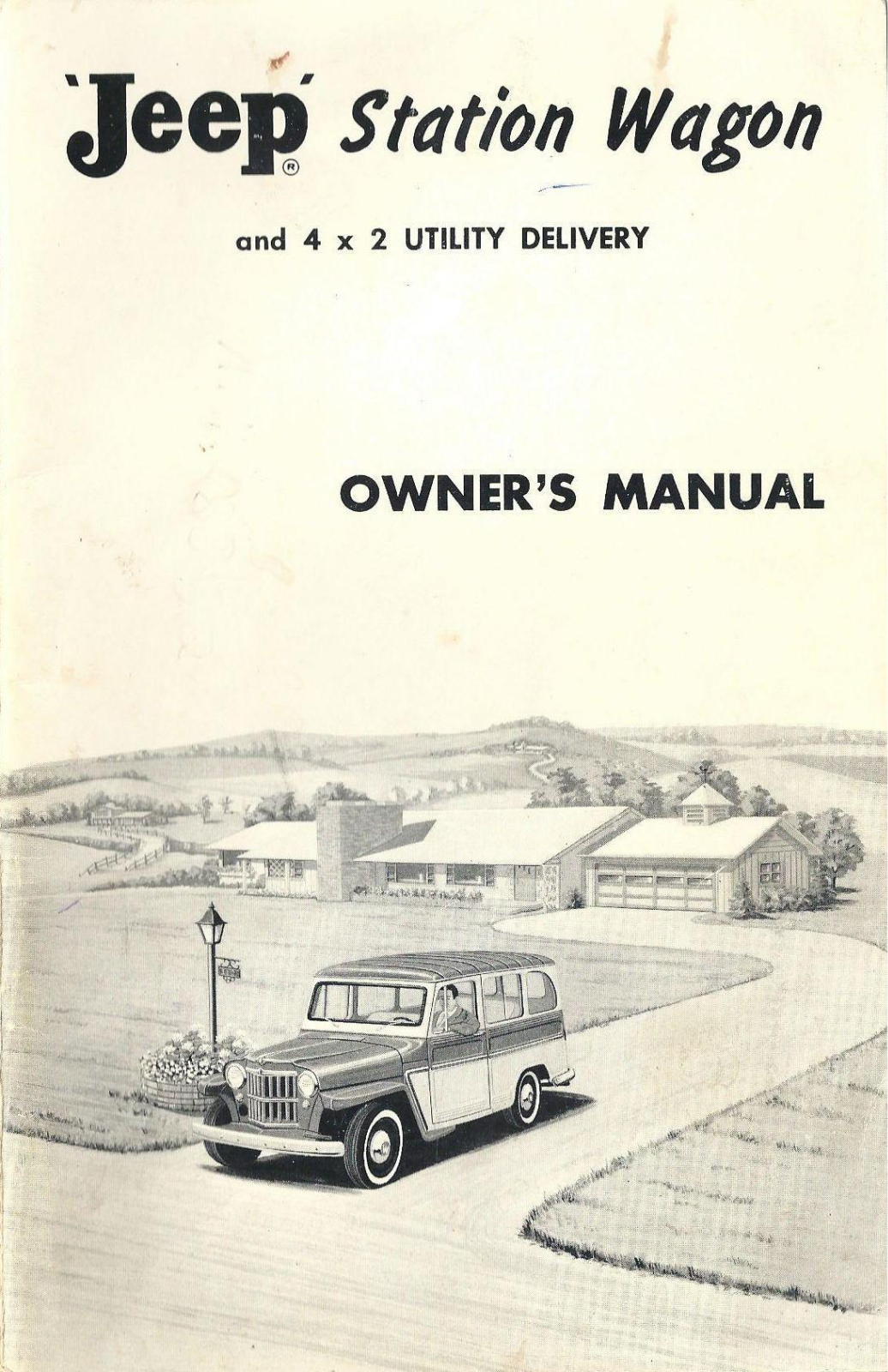 Jeep Station Wagon 1959 Operating Instructions