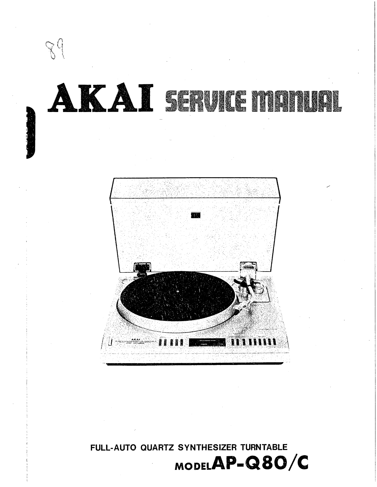 Akai AP-Q80 Service Manual