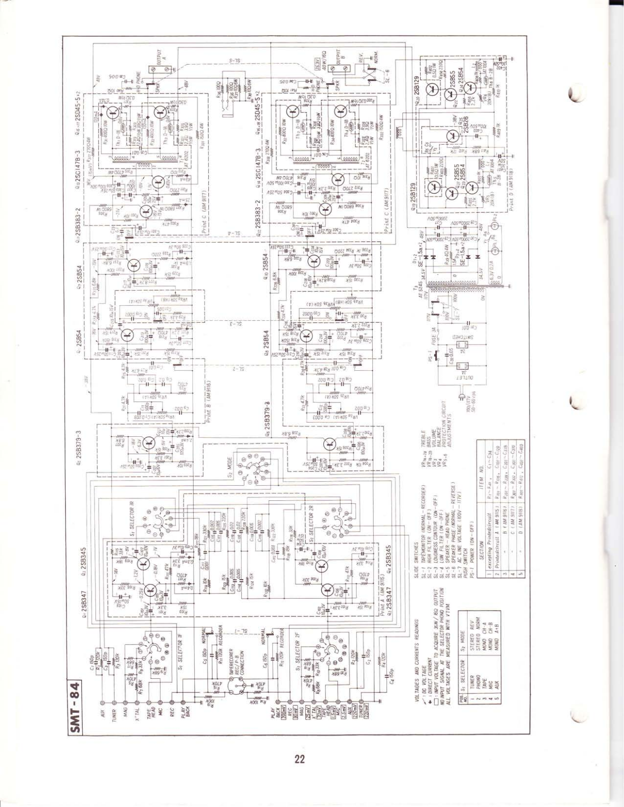 Pioneer SMT-84 Schematic