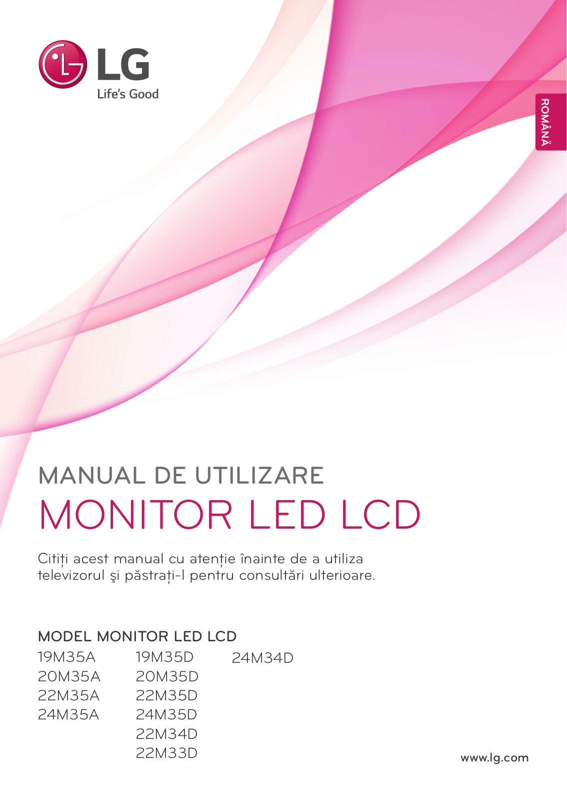 LG 20M35A-B Owner's Manual