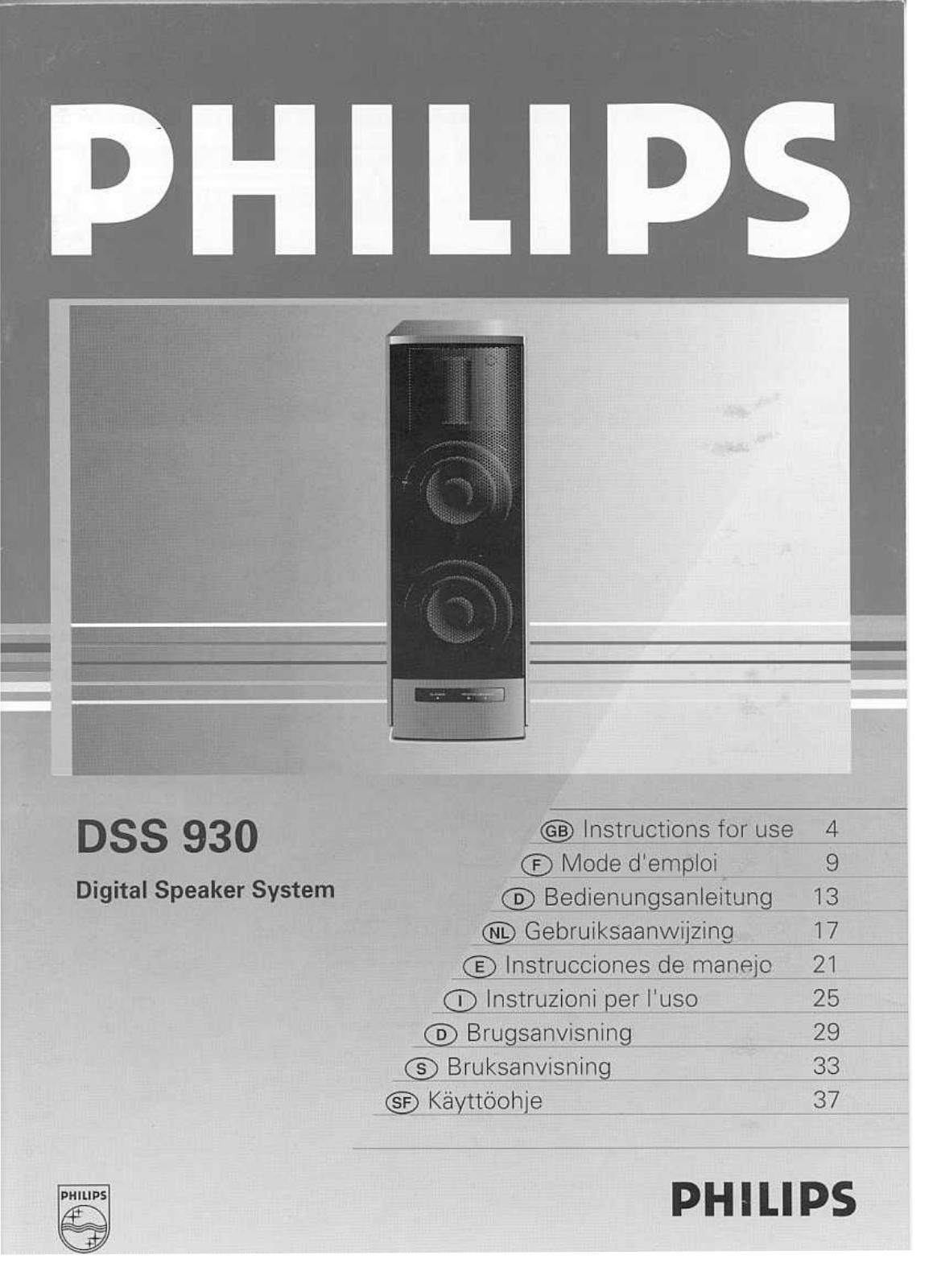 Philips DSS-930 Owners manual