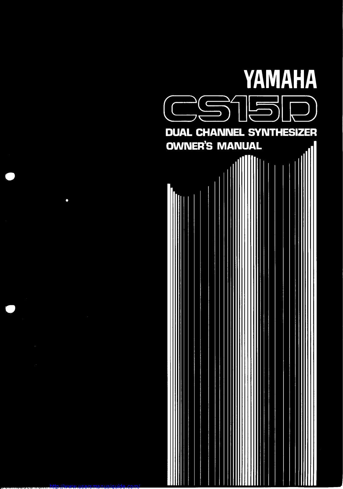 Yamaha Audio CS15D User Manual
