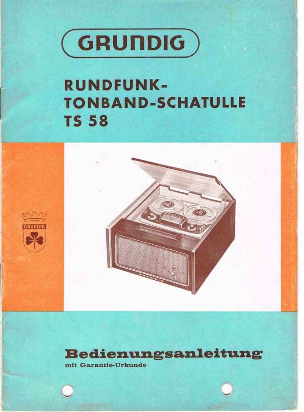 Grundig TS-58 Owners Manual