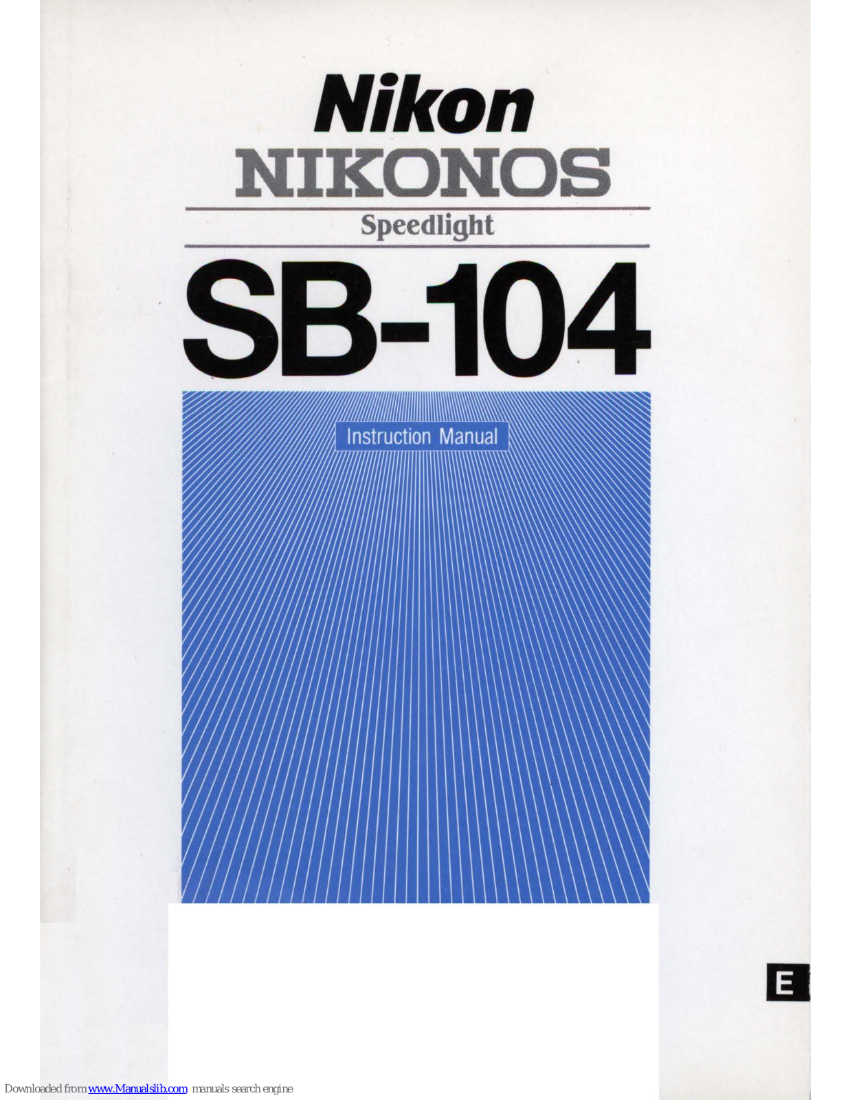Nikon SB-104 User Manual - ManualMachine.com