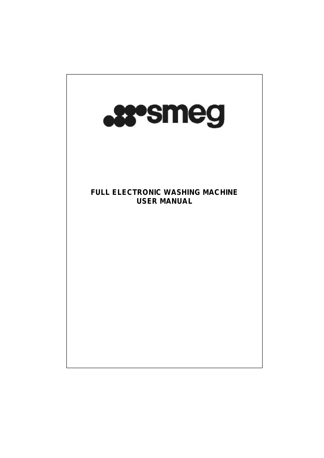 Smeg SWM62F User Manual