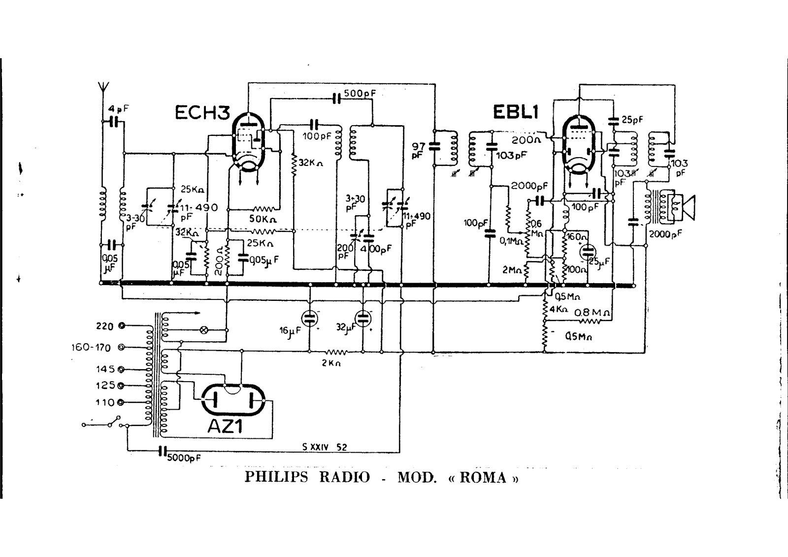 Philips roma schematic