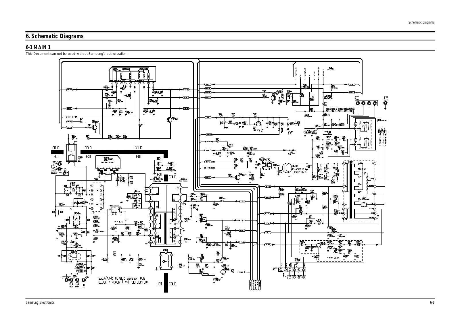 SAMSUNG CS-29K5MQQ Schematic Diagram