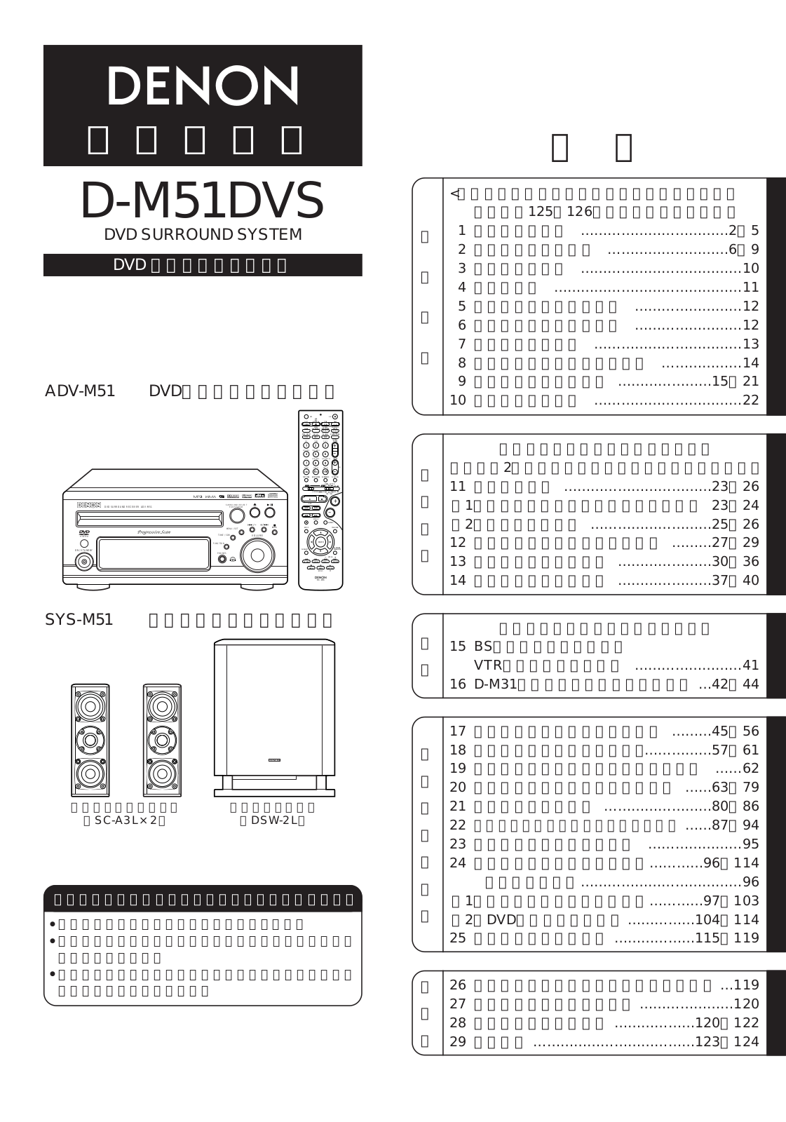 Denon D-M51DVS User Manual